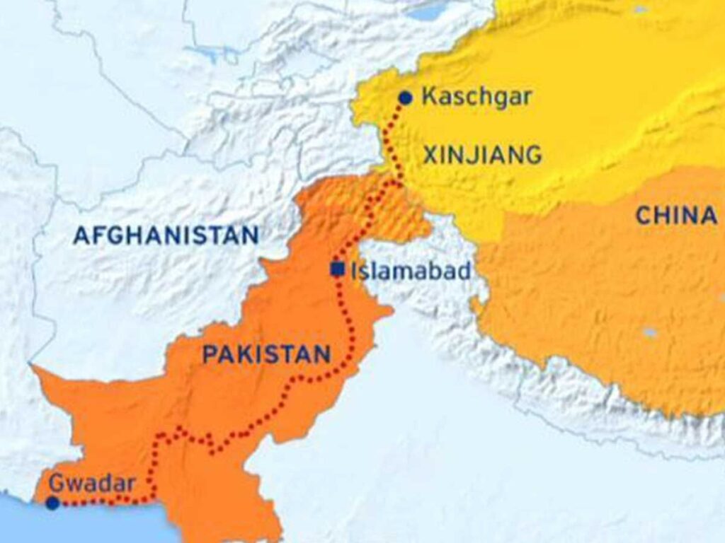 نقشه مسیر چین - پاکستان (CPEC)